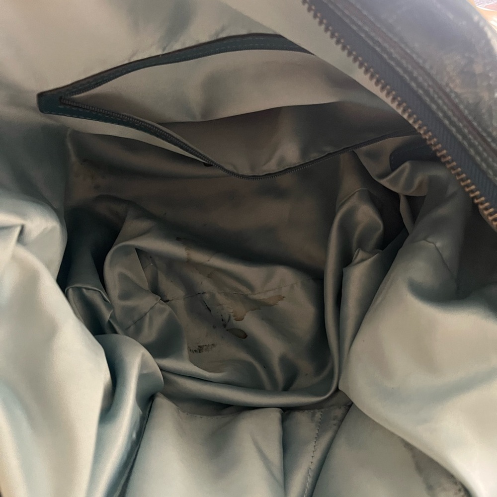 Coach Blue-Green Leather Shoulder Bag - Picture 8 of 8